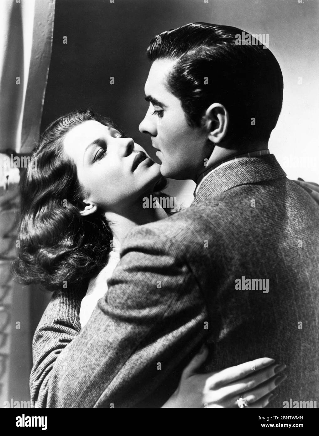 TYRONE POWER  as Bullfighter Juan Gallardo and RITA HAYWORTH as Dona Sol in BLOOD AND SAND 1941 director Rouben Mamoulian novel Vicente Blasco Ibanez Twentieth Century Fox Stock Photo