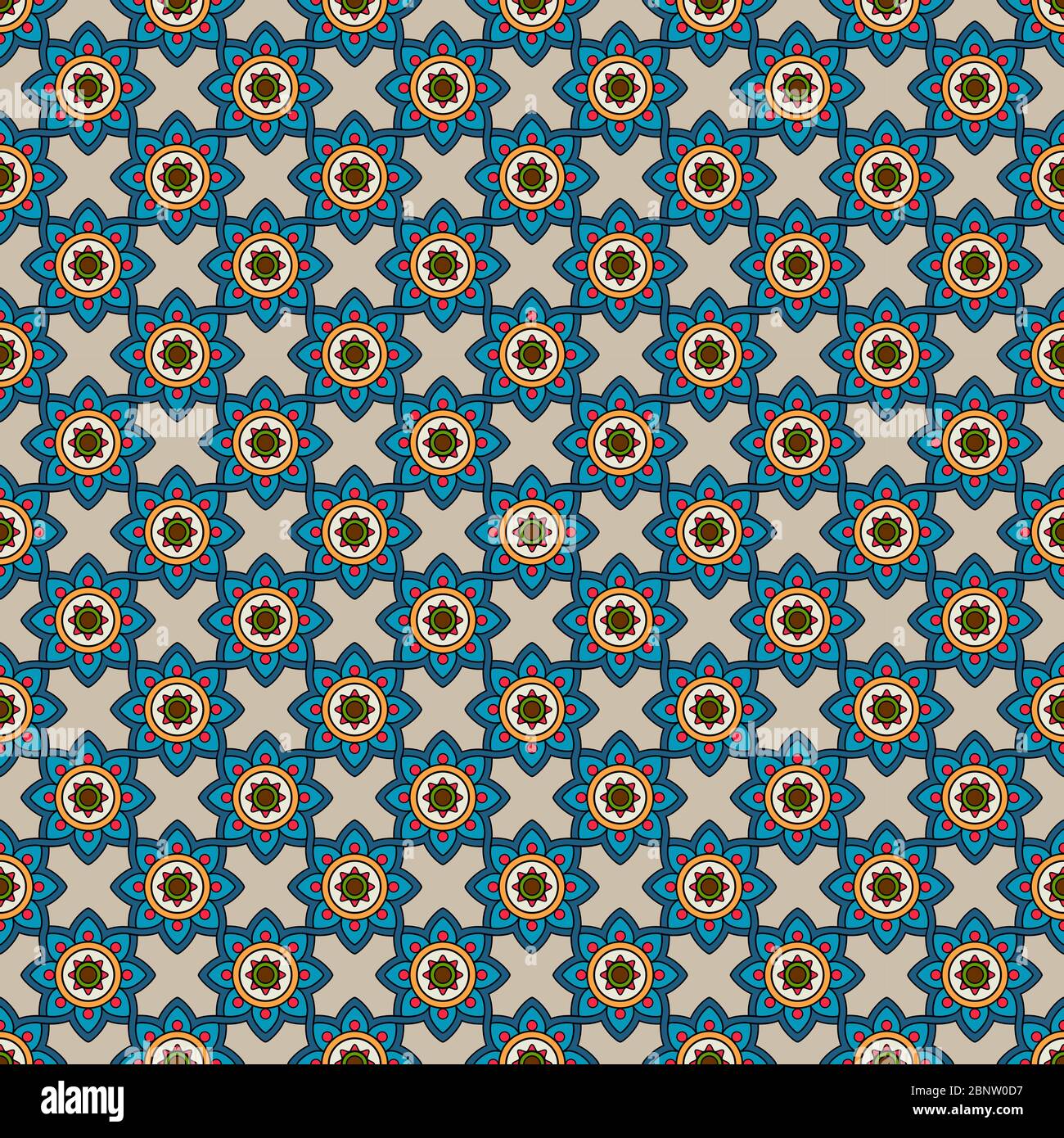 Flower Blue Pattern Abstract Abstract pattern with blue flowers. Vector illustration Stock Vector ...