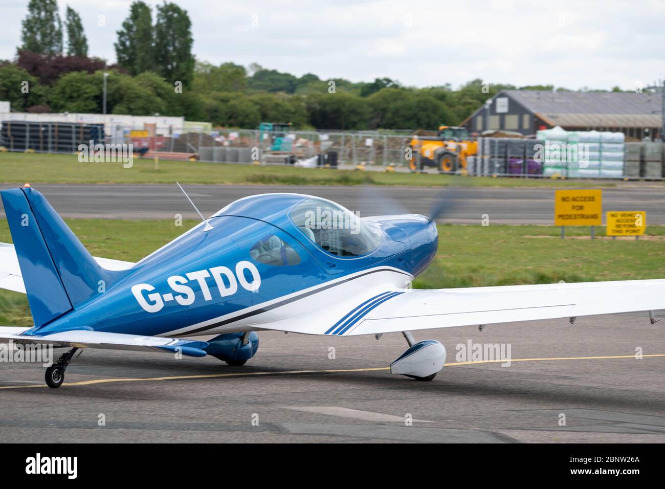 North Weald Essex UK 16th May 2020 General Aviation (Private and recreational flights) resume  in England, North Weald Airfield reopens after the lockdown for civil and private flying subject to strict social distancing guidelines Bristell NG5 Speed Wing Credit Ian DavidsonAlamy Live News Stock Photo