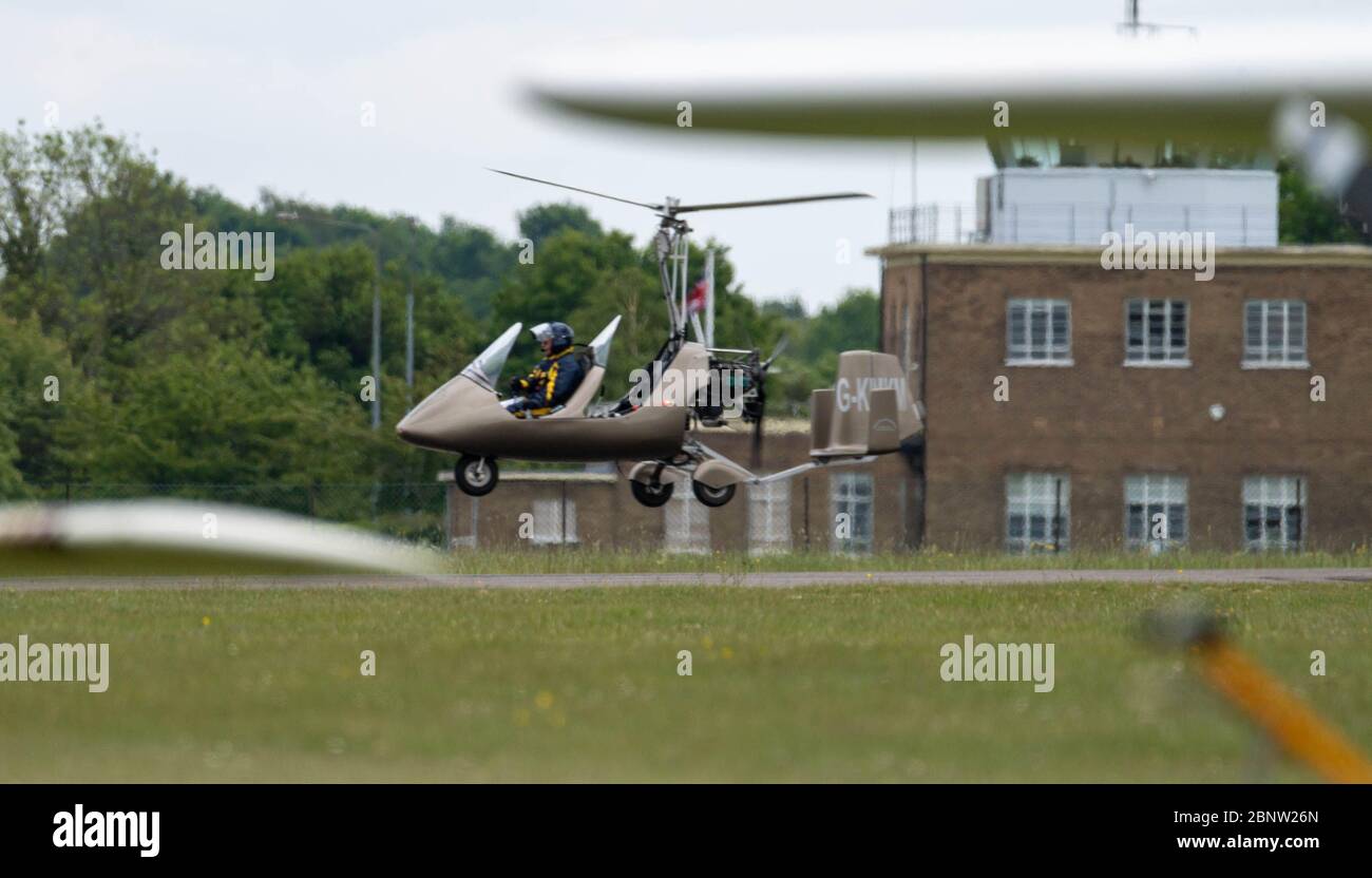 North Weald Essex, UK. 16th May, 2020. General Aviation (Private and recreational flights) resume in England, North Weald Airfield reopens after the lockdown for civil and private flying subject to strict social distancing guidelines RotorSport UK MTOsport Credit: Ian Davidson/Alamy Live News Stock Photo