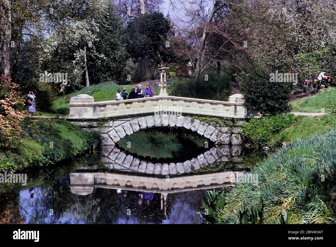 Stone Bridge in Frogmore Gardens Windsor, Berkshire. England. UK Stock Photo