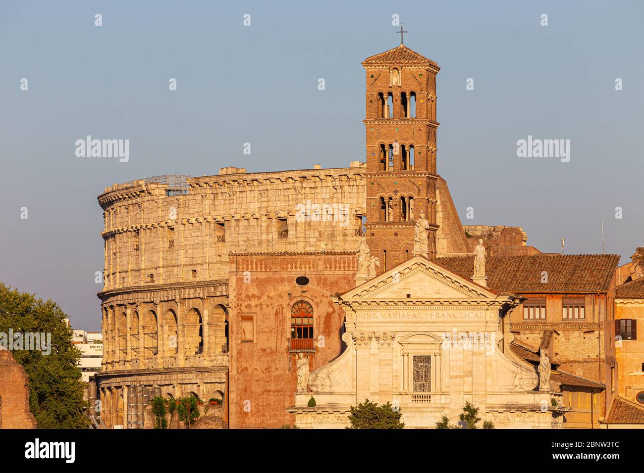 ROME, ITALY - AUGUST 10, 2019: View Of Ancient Rome, Imperial Fora And ...