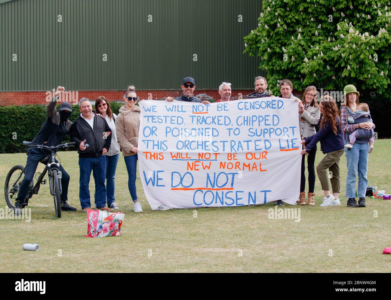 People gather for a "unified peaceful mass gathering" in Endcliffe Park