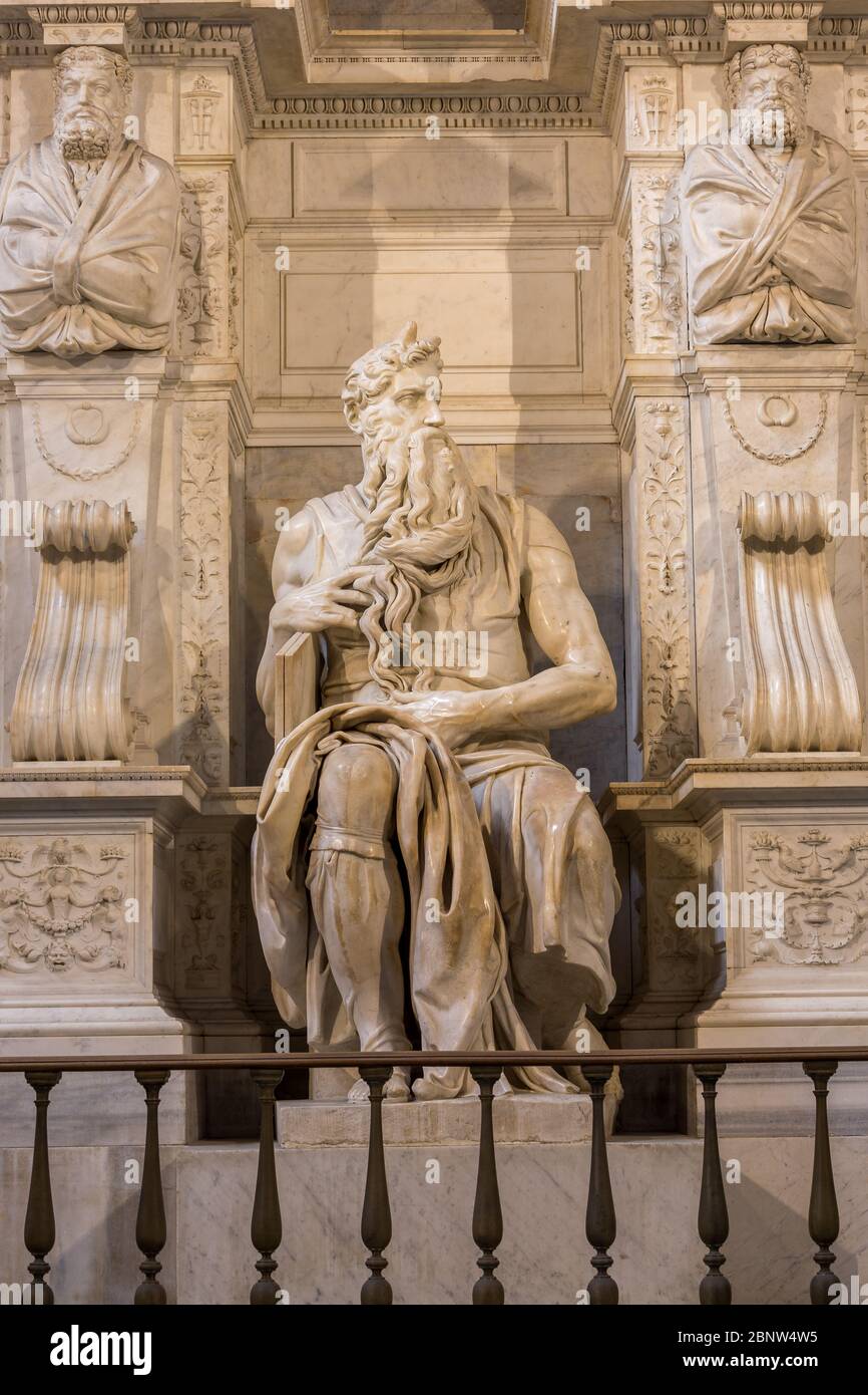 Rome, Italy - april 25, 2016: Saint Peter in Chains, a Roman Catholic church in Rome, Italy, best known for being the home of Michelangelo's statue of Stock Photo