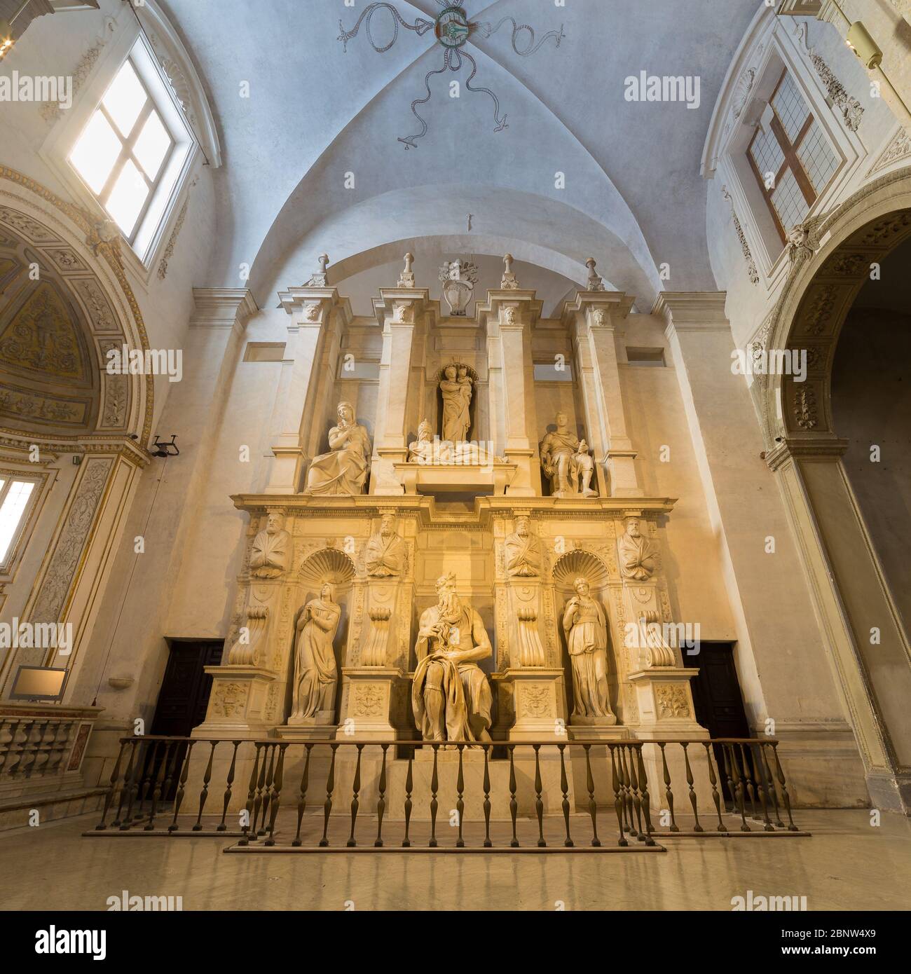 Rome, Italy - april 25, 2016: Saint Peter in Chains, a Roman Catholic church in Rome, Italy, best known for being the home of Michelangelo's statue of Stock Photo