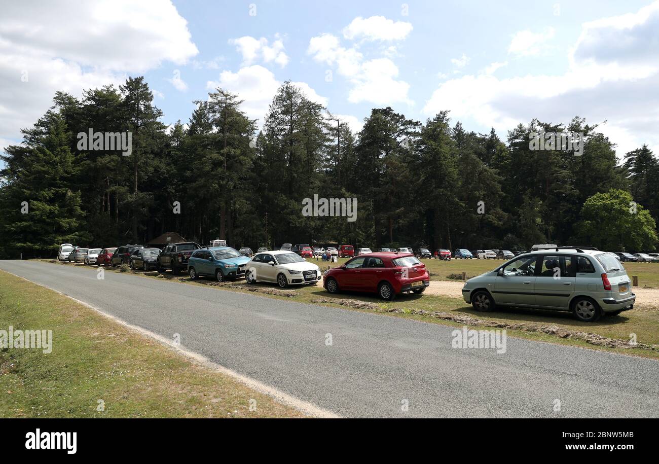Car park bolderwood new forest hi-res stock photography and images - Alamy