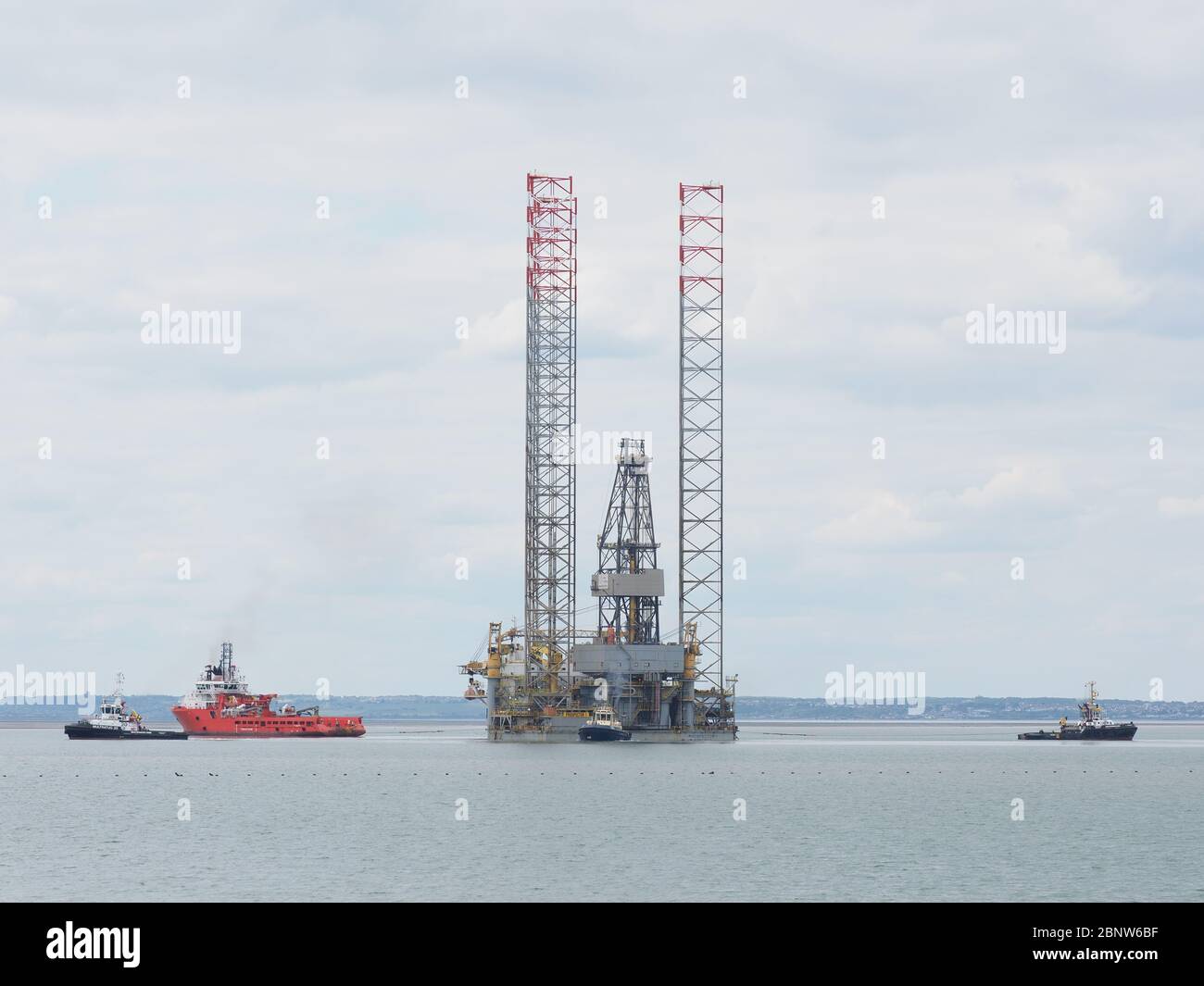 Sheerness, Kent, UK. 16th May, 2020. The huge jackup drilling rig ...
