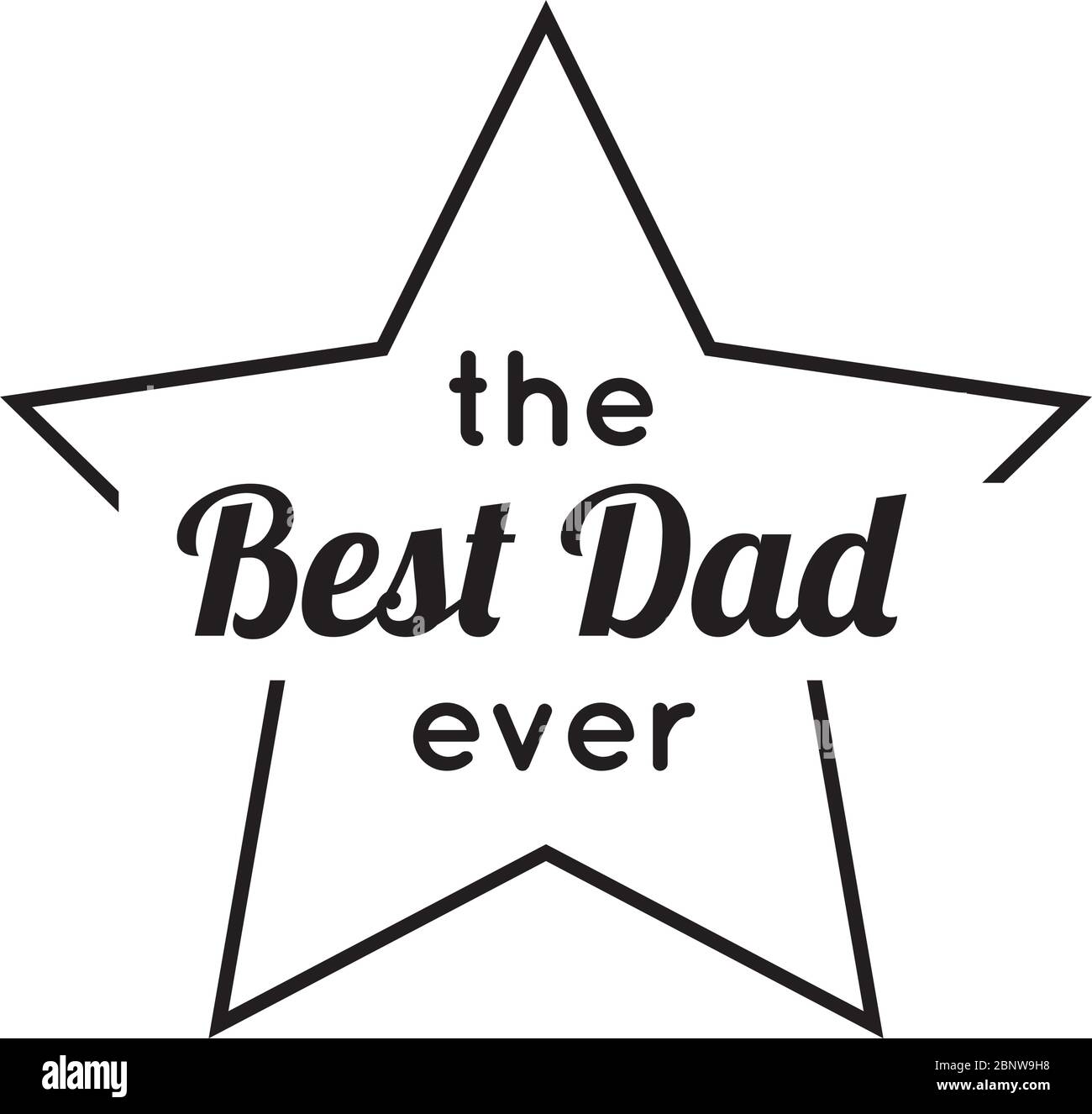 happy fathers day seal star line style Stock Vector Image & Art - Alamy