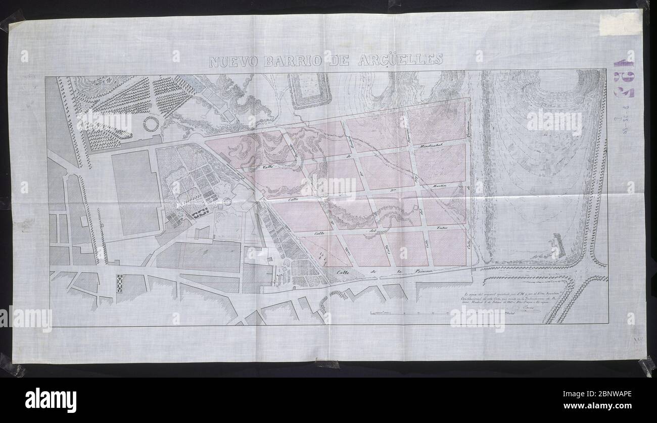 PLANO DEL BARRIO DE ARGÜELLES-SIG 0,49-1-20. Location: ARCHIVO ...