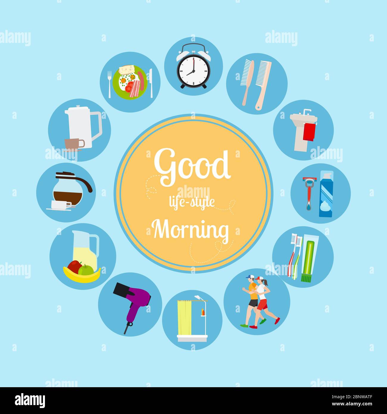 photo Photo New Style New Latest New Good Morning Images https www alamy com good morning new day background vector illustrationa image357672463 html