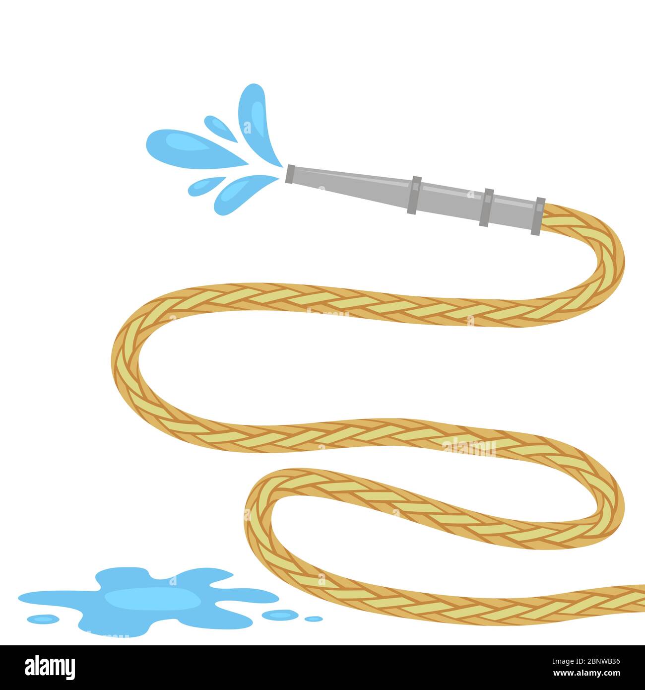 Fire Hose Reel Icon Isolared on White Background Stock Vector
