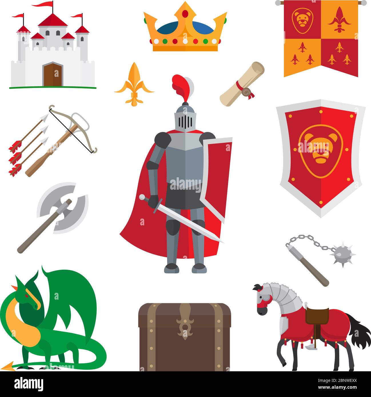 Medieval knight horse crown hi-res stock photography and images - Alamy