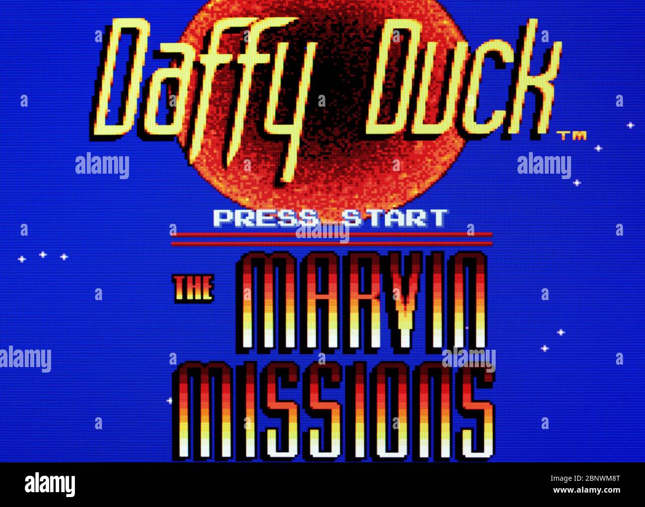 Daffy Duck The Marvin Missions - SNES Super Nintendo  - Editorial use only Stock Photo