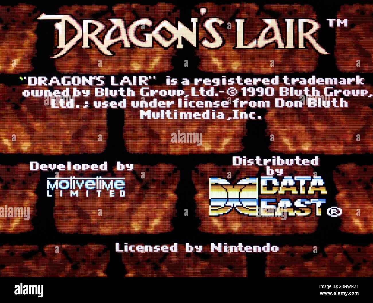 Dragon's Lair - SNES Super Nintendo  - Editorial use only Stock Photo