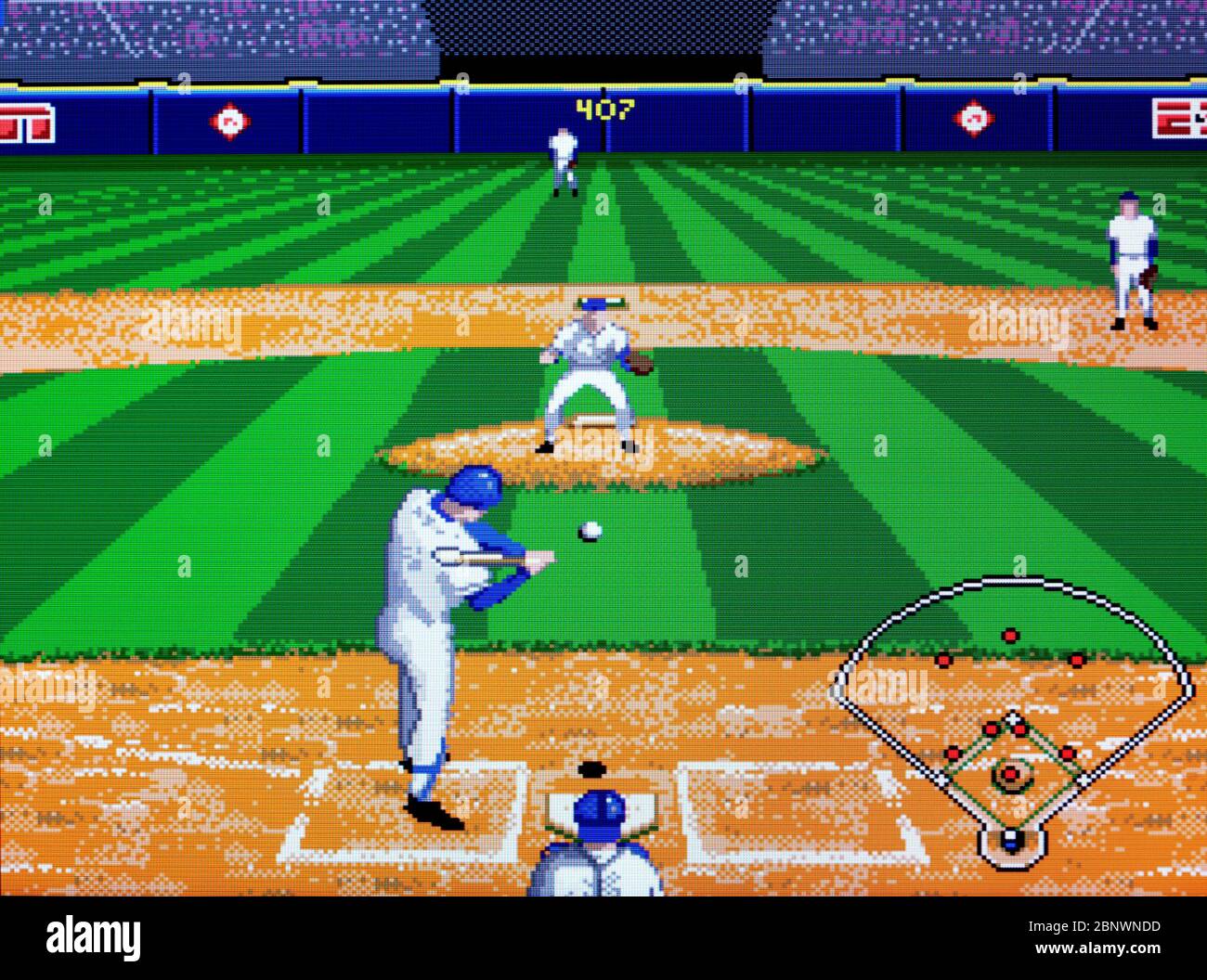 ESPN Baseball Tonight - SNES Super Nintendo - Editorial use only Stock Photo