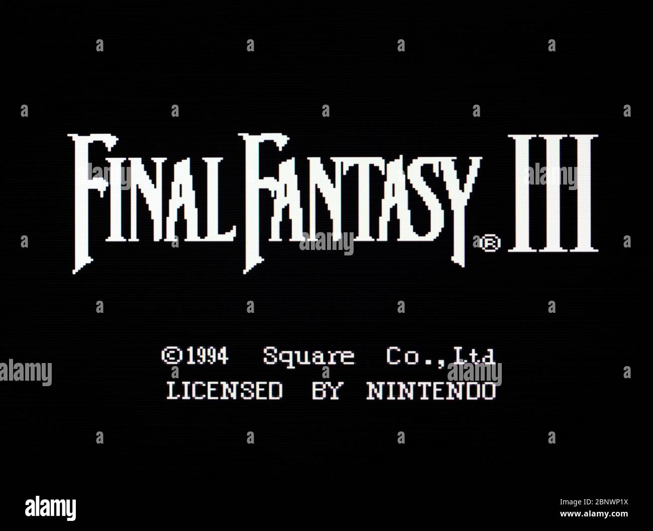 Final Fantasy III 3 - SNES Super Nintendo - Editorial use only Stock Photo  - Alamy