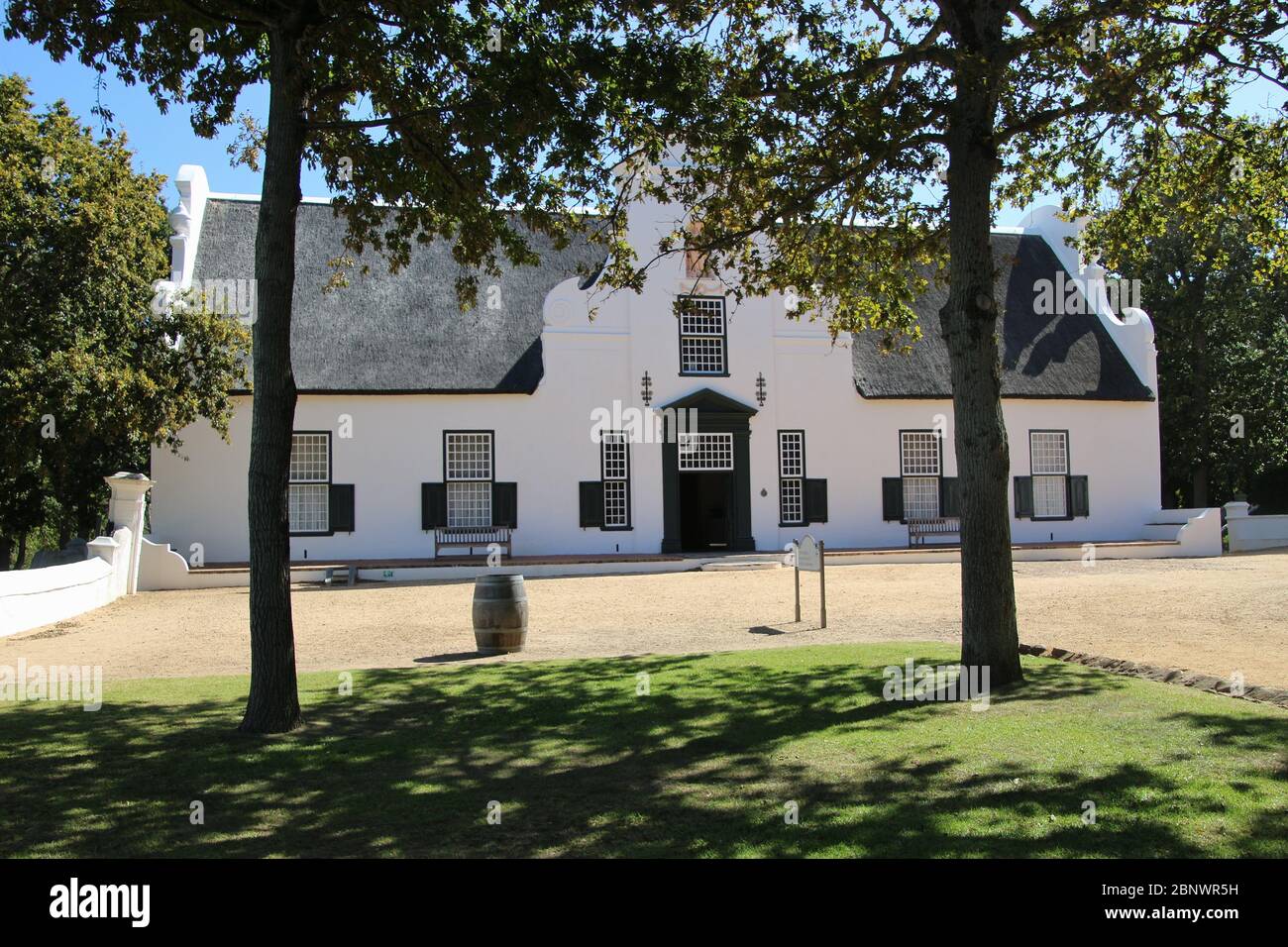 Main building of a winery, located in Constantia, near Cape Town, South Africa, Africa Stock