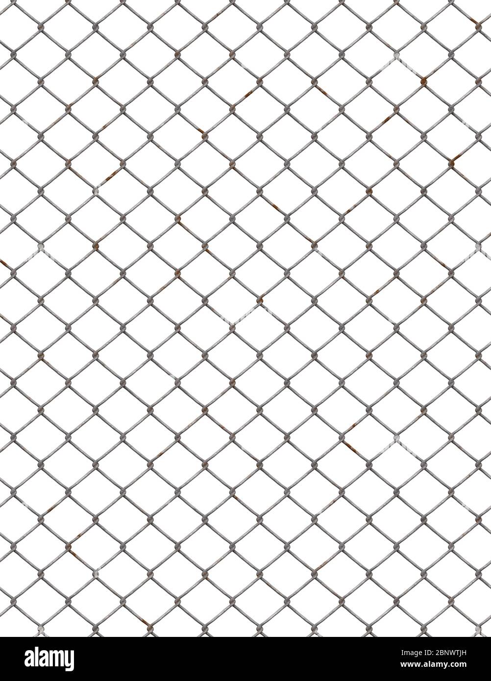 metal chainlink fence Stock Photo