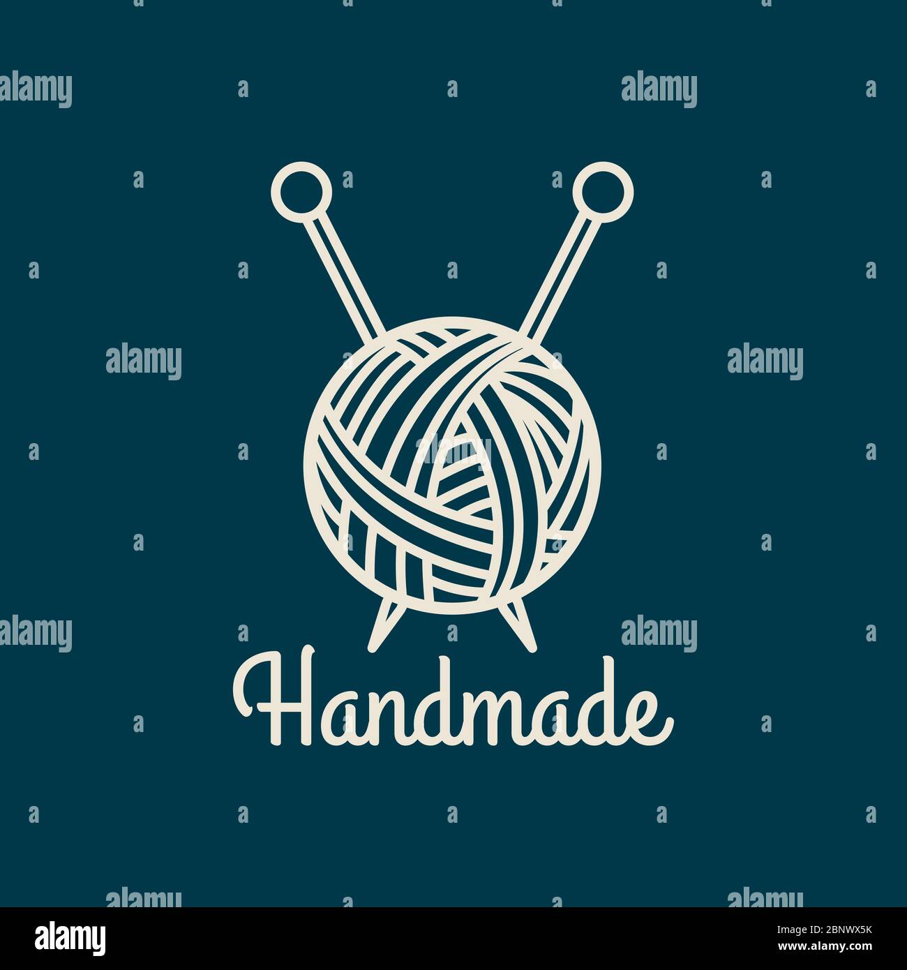 Handmade thin line icon. Colorful logo design. Vector illustration ...