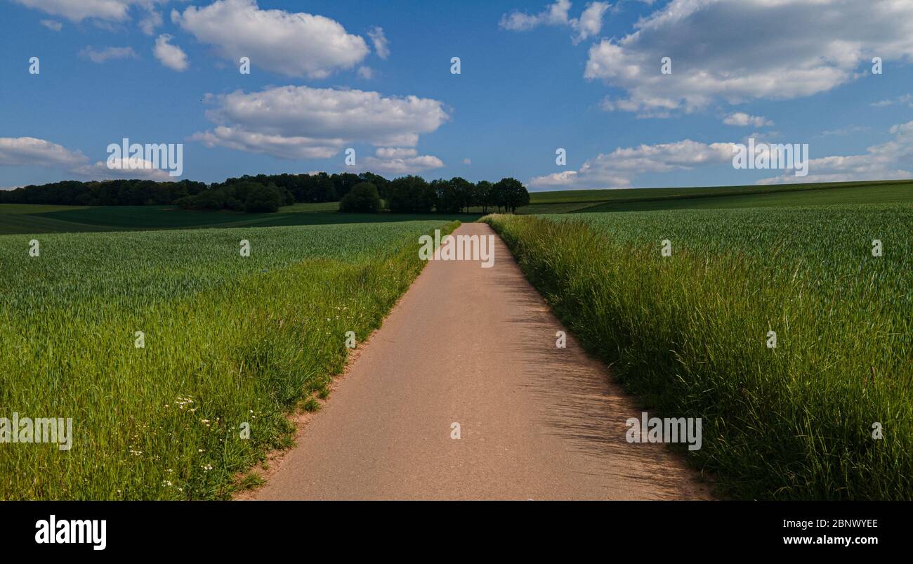 Agricultural fields from above - wonderful nature Stock Photo - Alamy