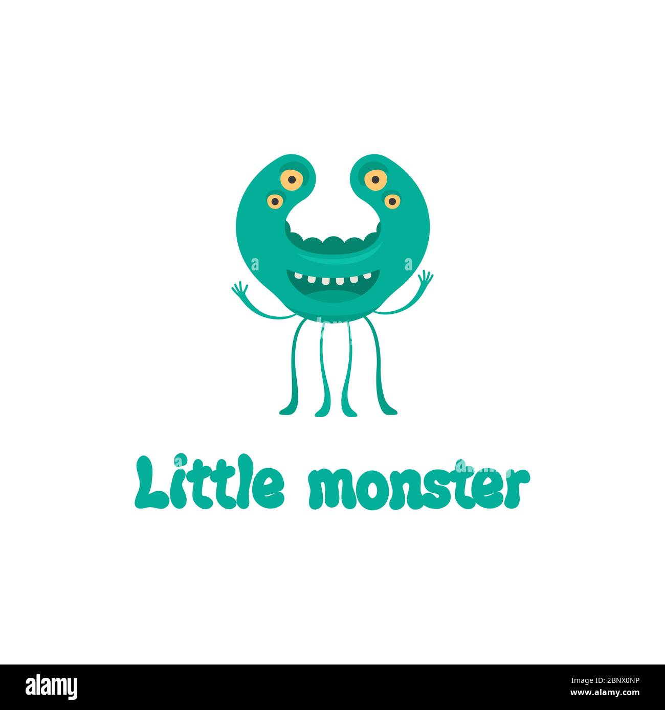 Kids cartoon blue monster hi-res stock photography and images - Alamy