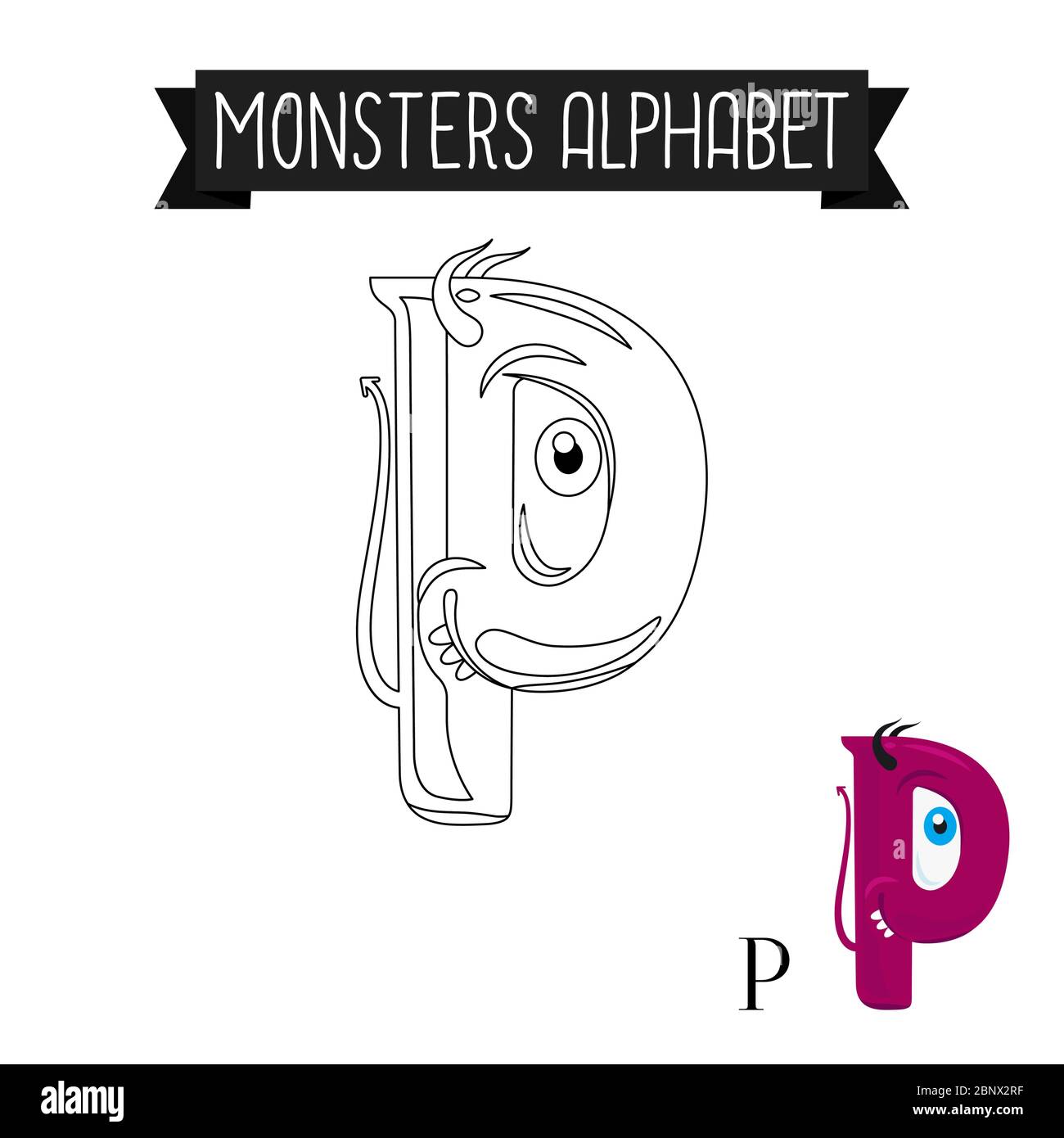 Alphabet Lore Letter C Coloring Page in 2023