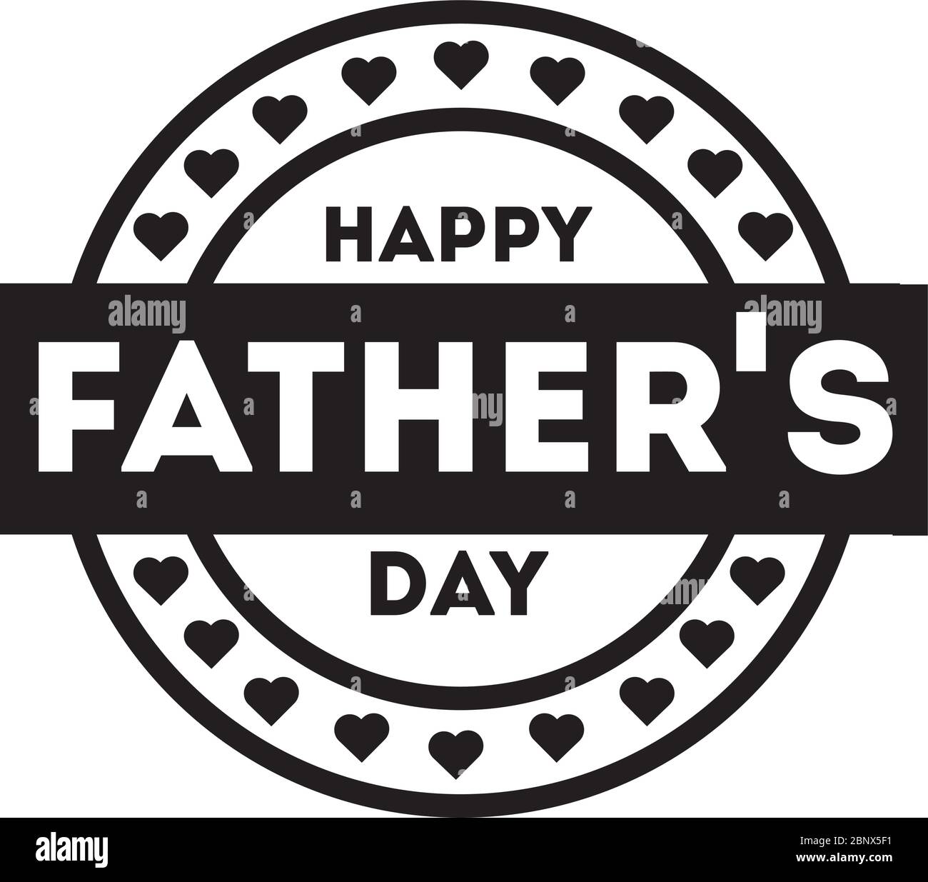 happy fathers day seal line style icon Stock Vector Image & Art - Alamy