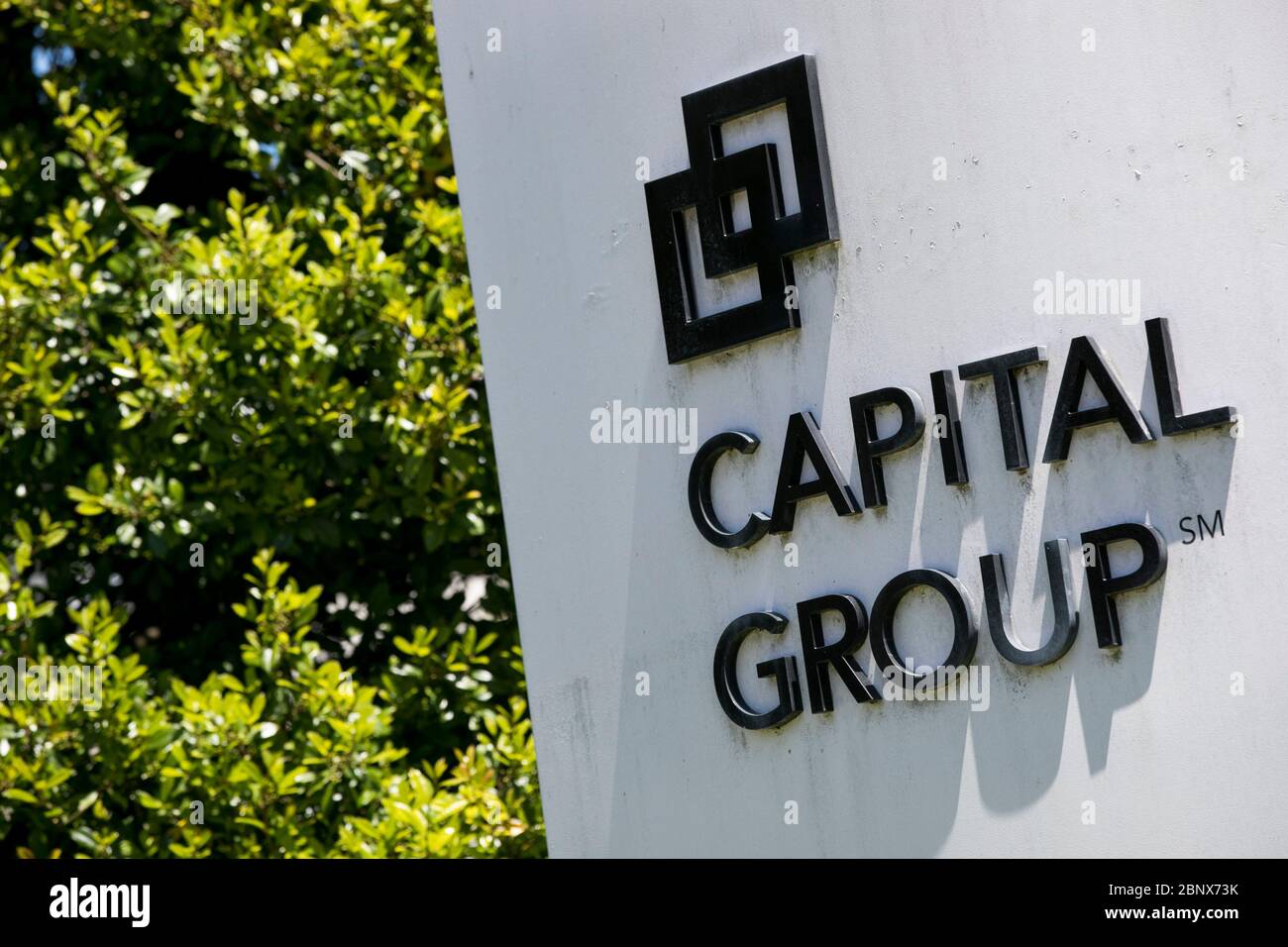 A logo sign outside of a facility occupied by Capital Group in Virginia Beach, Virginia on May 2, 2020. Stock Photo