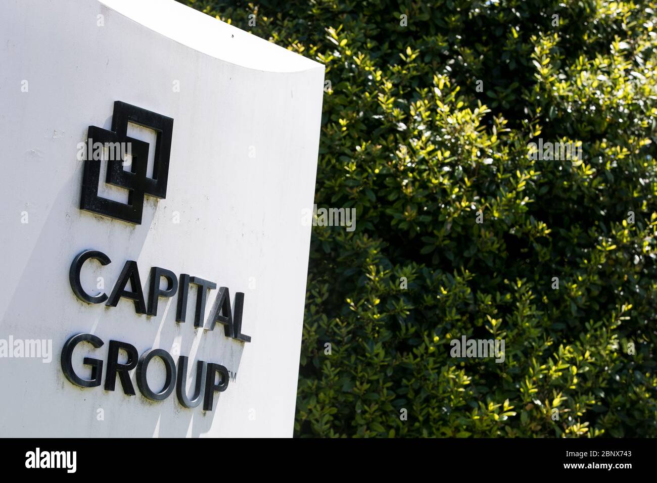 A logo sign outside of a facility occupied by Capital Group in Virginia Beach, Virginia on May 2, 2020. Stock Photo