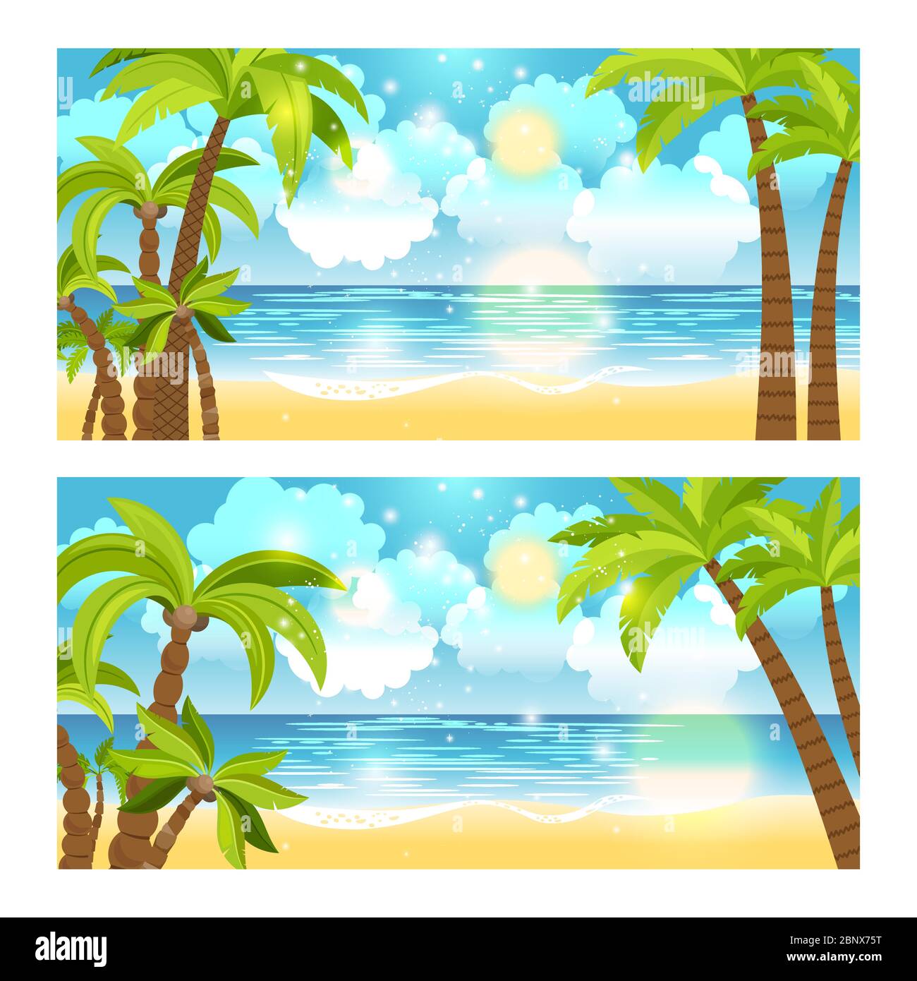Summer Season Drawing Step by Step - Scenery drawing for beginner - YouTube