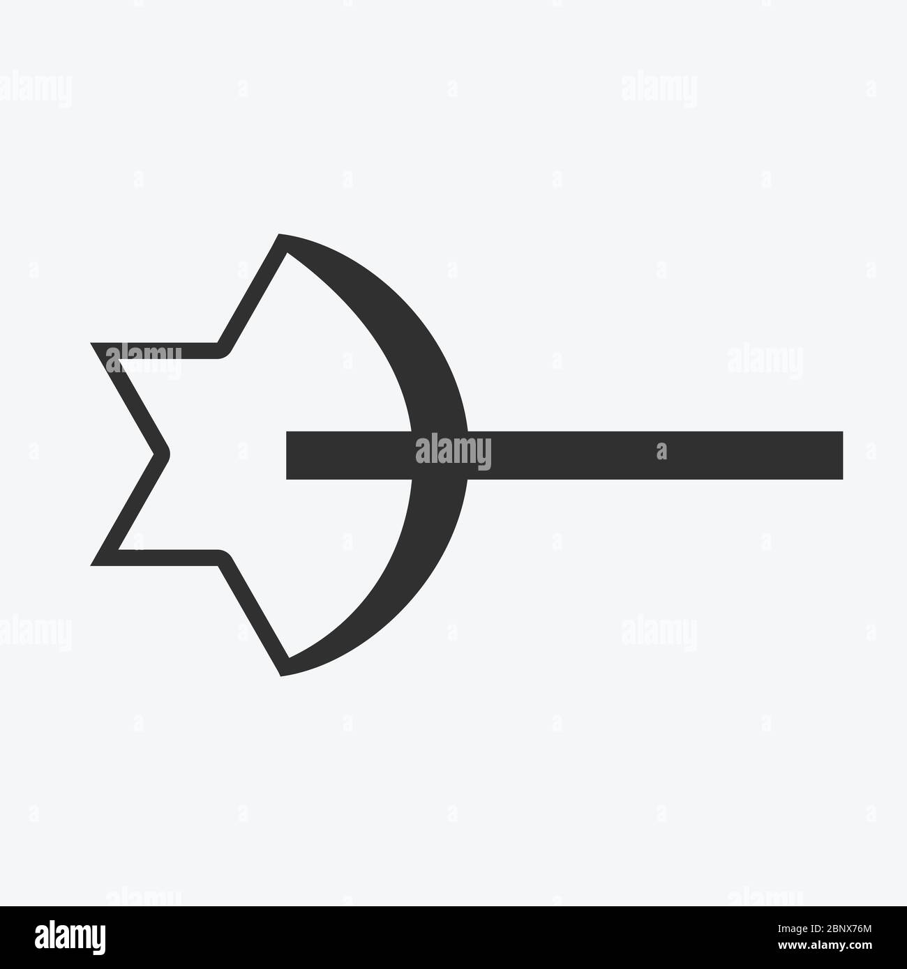 Combination of the three monotheistic religions symbols. Harmony of religions concept symbolizes equality, hope, religious freedom and acceptance of t Stock Vector