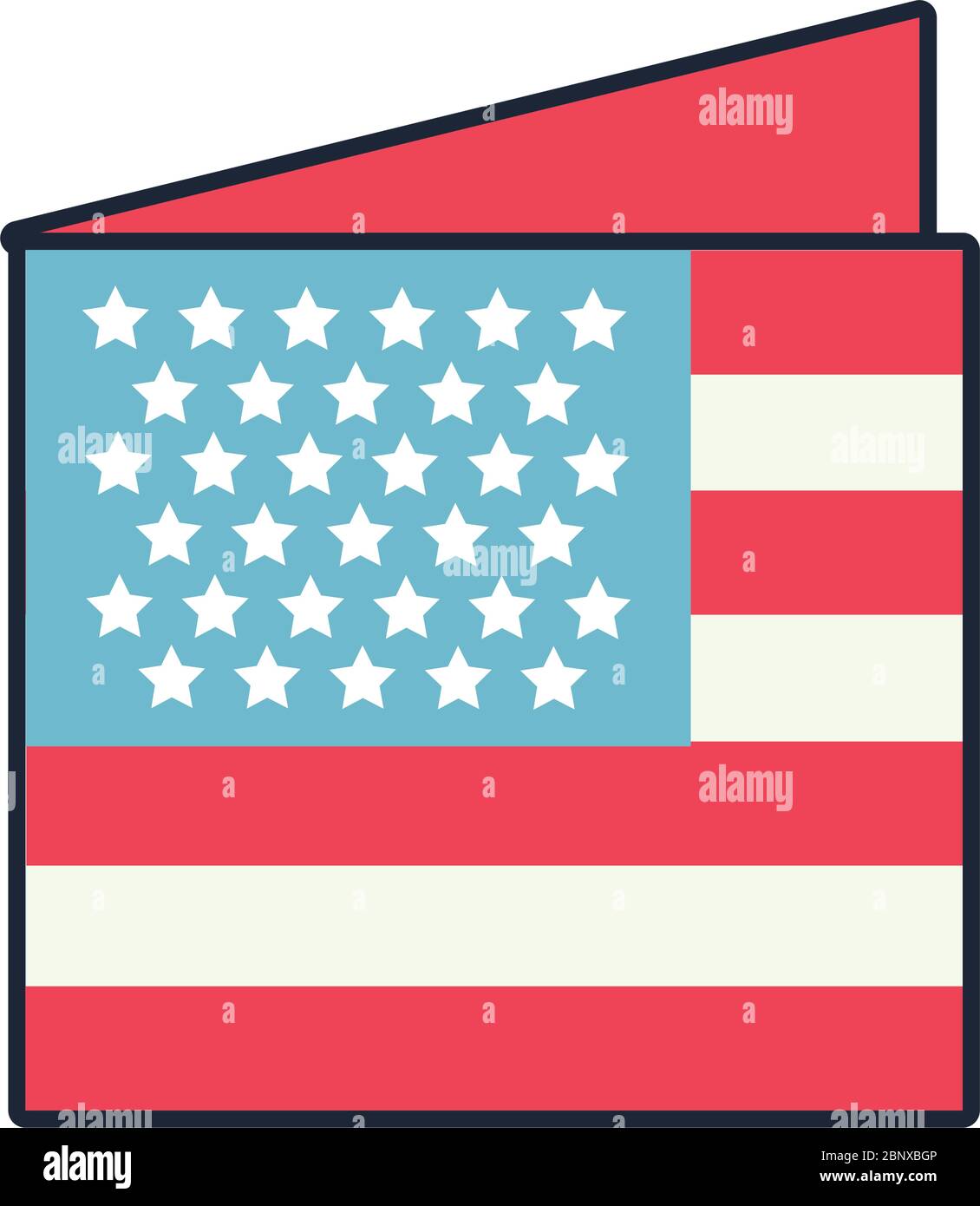 usa-flag-line-and-fill-style-icon-stock-vector-image-art-alamy