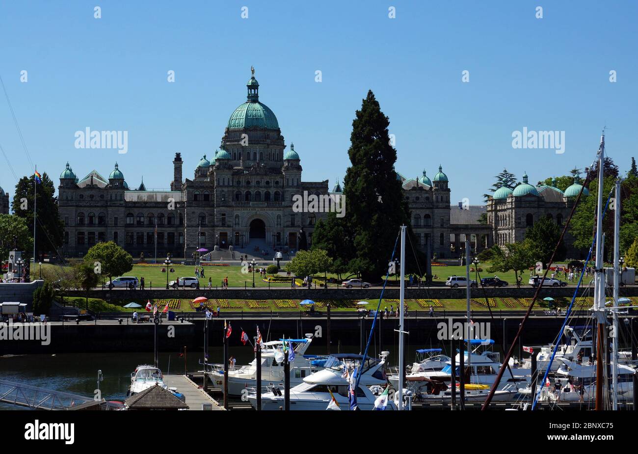 Parliament of Victoria, B.C. Stock Photo