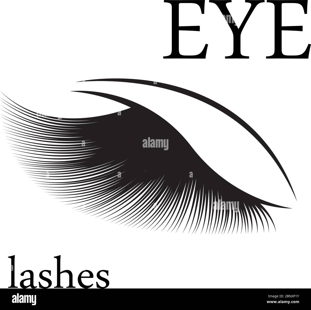 Eyelashes logo for beauty salon Stock Vector Image & Art - Alamy