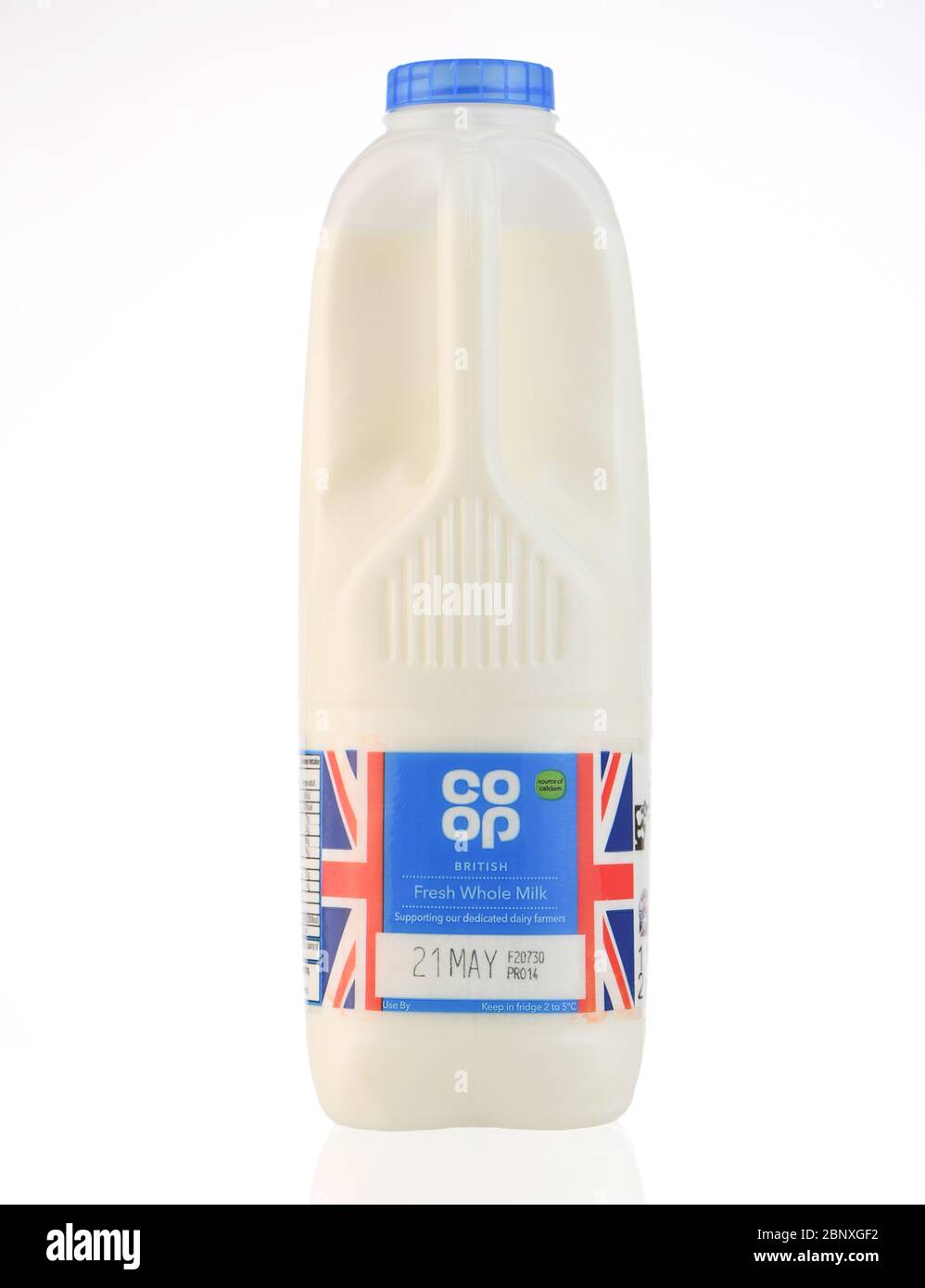 https://c8.alamy.com/comp/2BNXGF2/co-op-milk-plastic-bottles-isolated-against-a-white-background-with-a-reflection-a-single-bottle-of-full-fat-blue-top-2BNXGF2.jpg