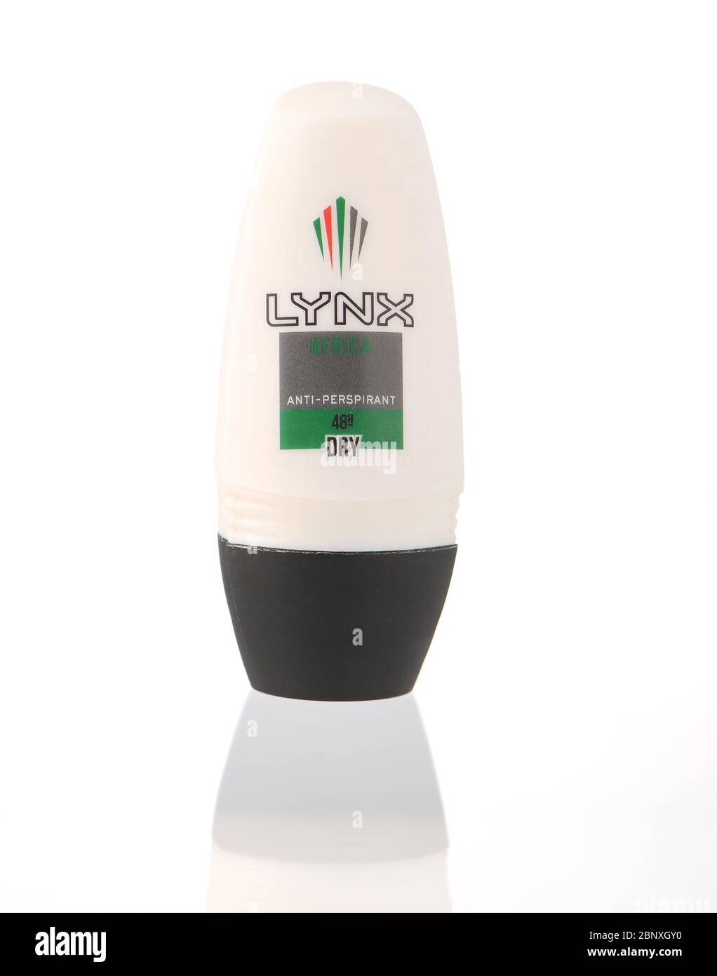 Lynx dry mans roll on deodorant isolate against a white background Stock Photo