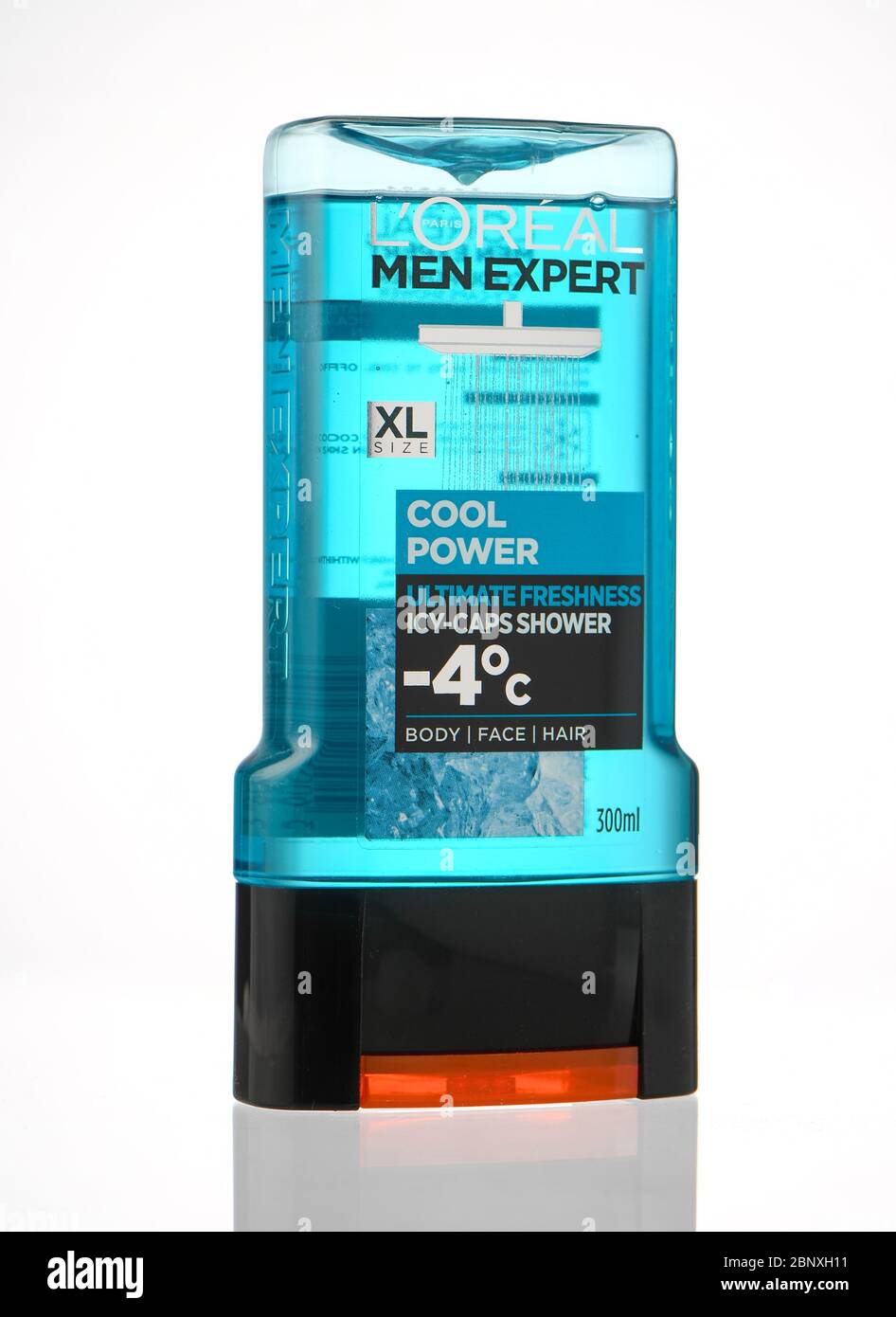 Loreal men expert cool power toiletry set of shower gel and deodorant shot  in the studio isolated against a white background Stock Photo - Alamy