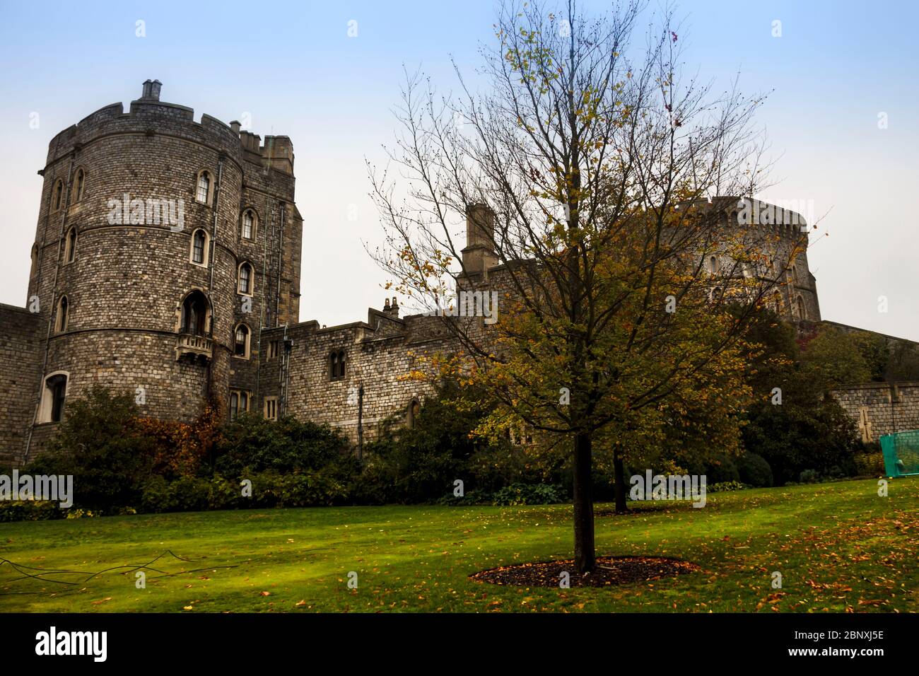 Detail of Windsor Castle in Windsor, Berkshire, England UK Stock Photo