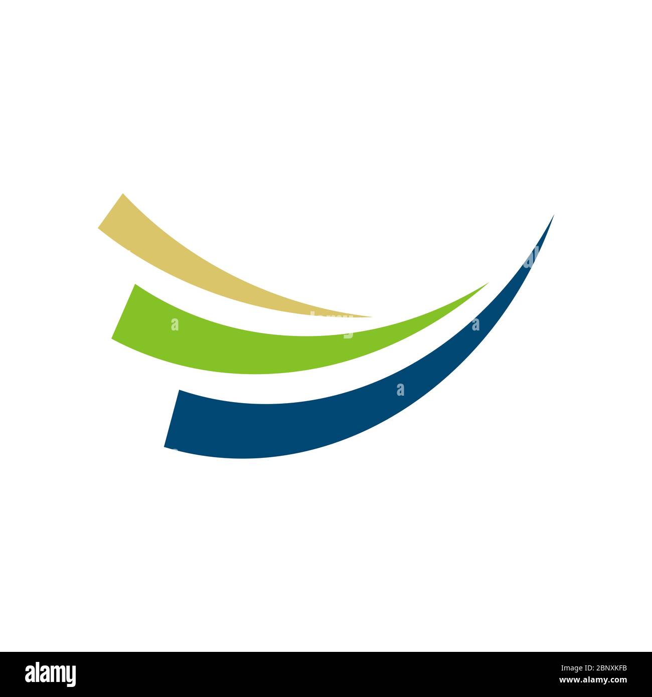 Swoosh Finance Logo Template Illustration Design. Vector EPS 10 Stock