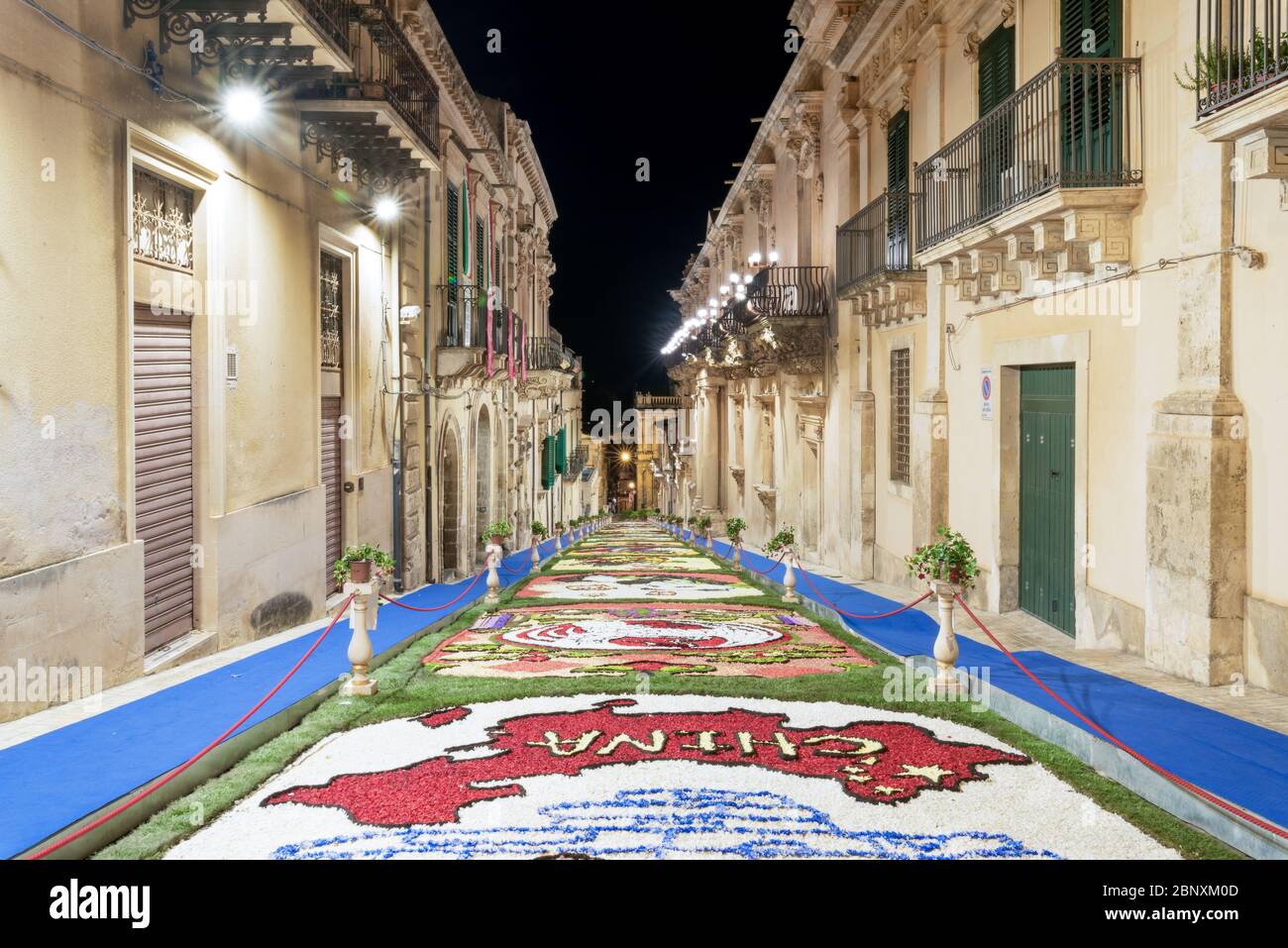 The Flower Festival of Noto in Sicily Stock Photo - Alamy
