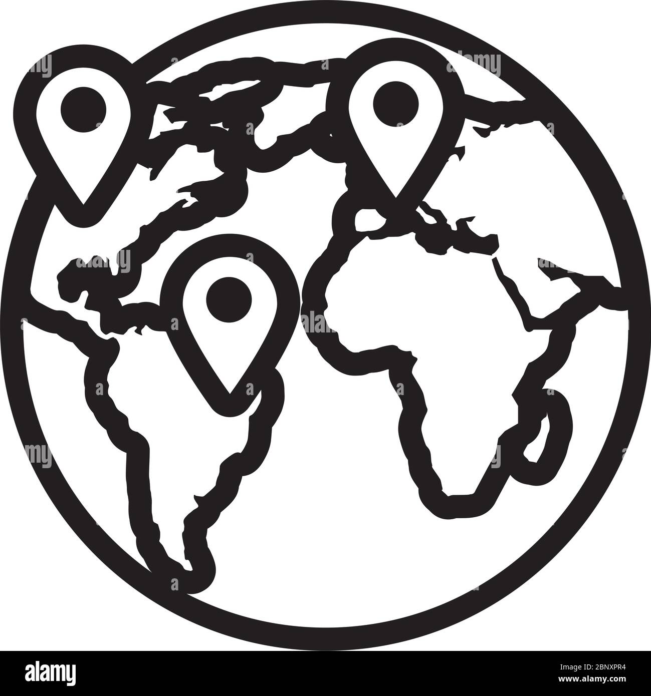 earth planet flat style icon Stock Vector Image & Art - Alamy