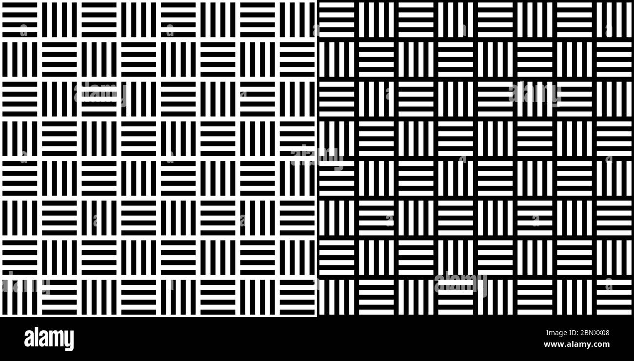 Black And White Seamless Abstract Pattern Vector Illustration Stock ...