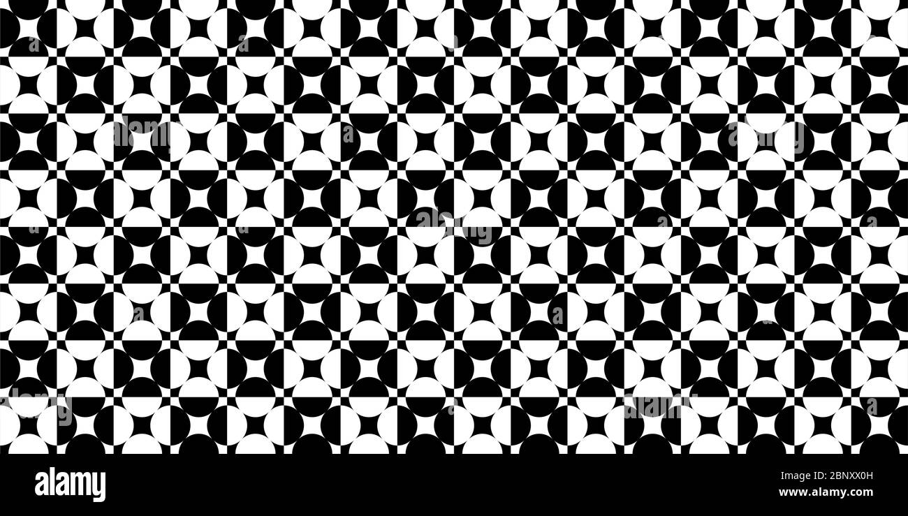 Black And White Seamless Abstract Pattern Vector Illustration Stock ...