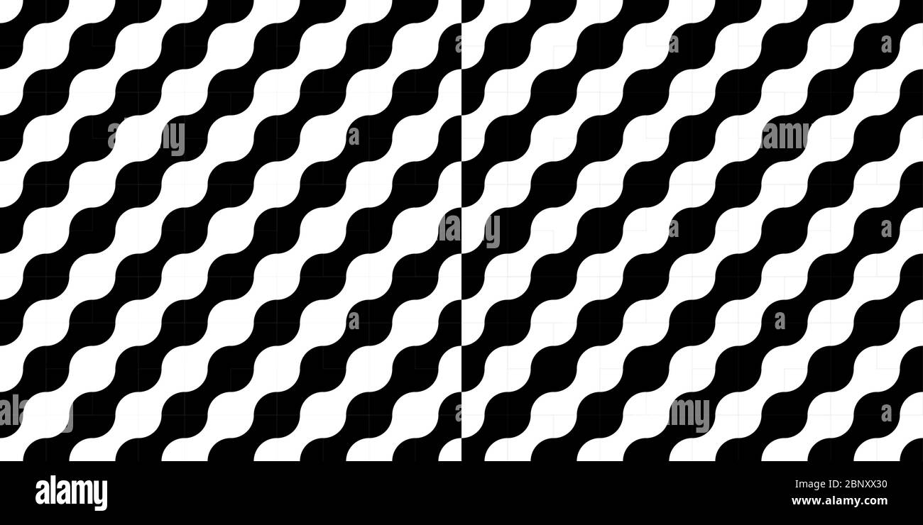 Black And White Seamless Abstract Pattern Vector Illustration Stock ...