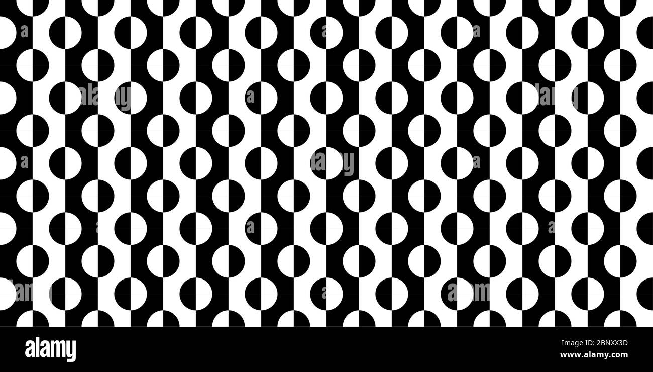 Black And White Seamless Abstract Pattern Vector Illustration Stock ...