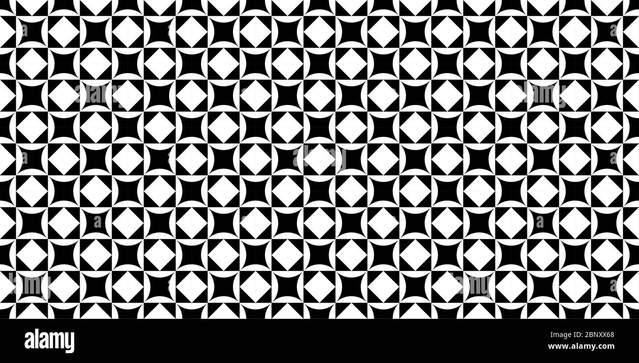Black And White Seamless Abstract Pattern Vector Illustration Stock ...