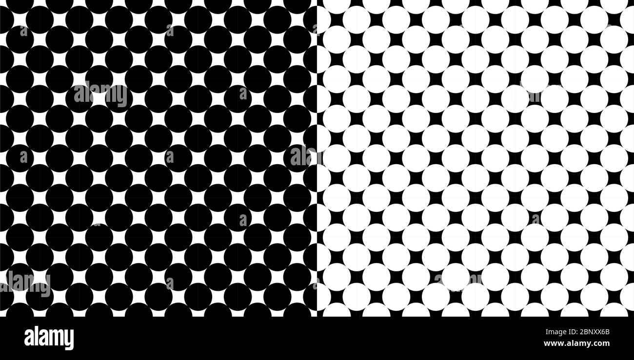 Black And White Seamless Abstract Pattern Vector Illustration Stock ...