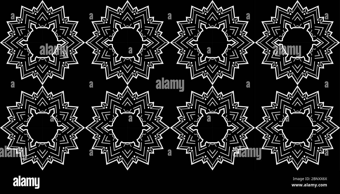 Black And White Seamless Abstract Pattern Vector Illustration Stock ...