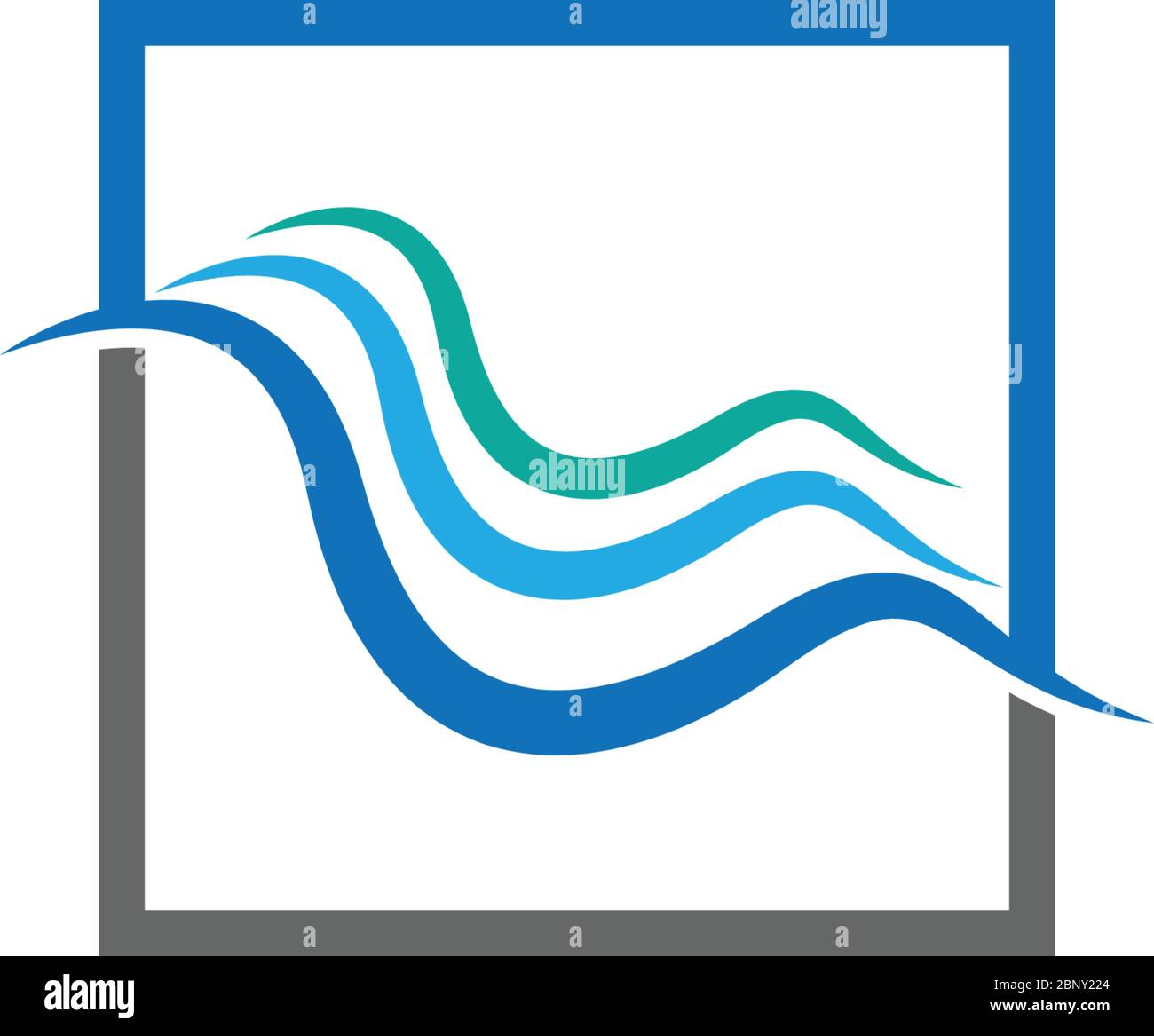 Wave logo concept icon illustration Stock Vector Image & Art - Alamy