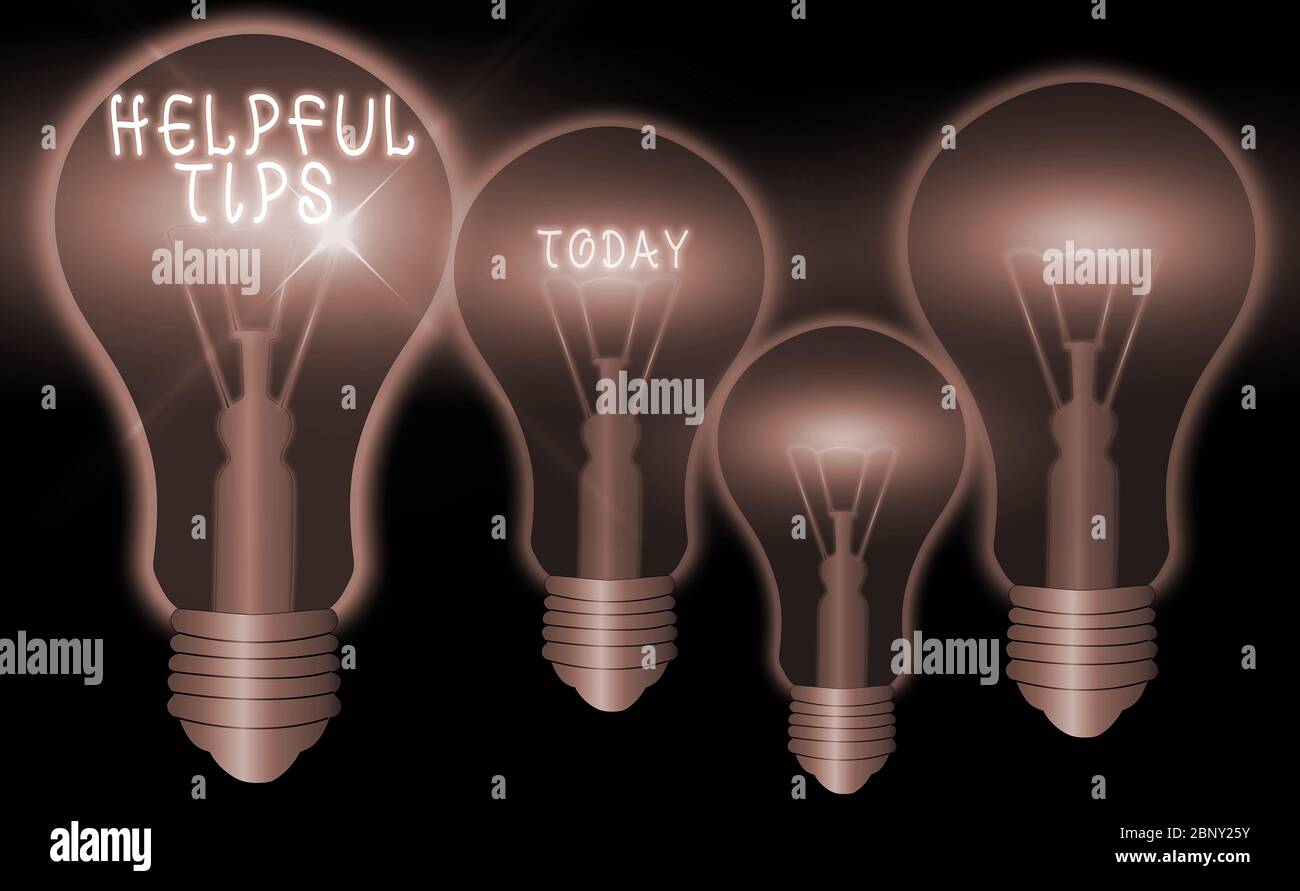 Helpful Images Examples Word writing text Helpful Tips. Business photo showcasing advices given ...